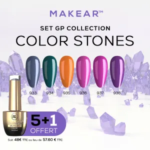 Set Gel Polish Regular Color Stones (5+1) Makear Set Gel Polish Regular Color Stones (5+1) Makear