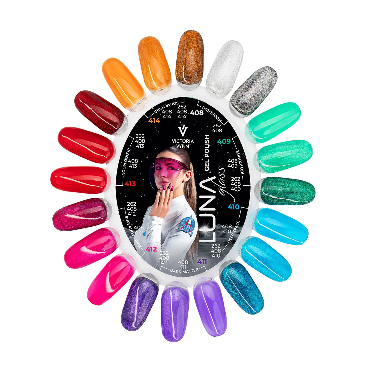 Coffret GP Collection Luna Glass (7+2 Top Gloss + Magnet Offerts)