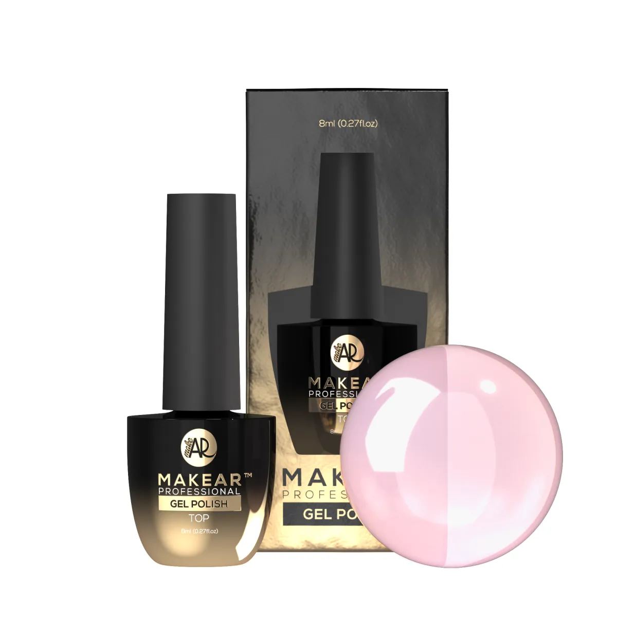 Top No Wipe Milky Pink 8ml Makear