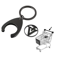 Shopping Cart Keychain Black Victoria VYNN