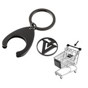 Shopping Cart Keychain Black Victoria VYNN