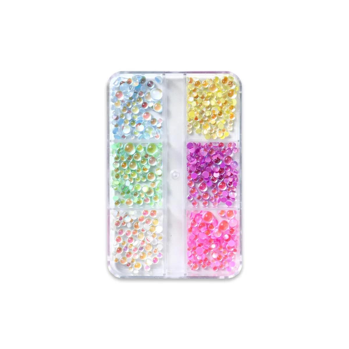 Boite Perles Effet Goutte D'eau - 6 couleurs