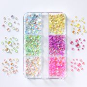 Boite Perles Effet Goutte D'eau - 6 couleurs