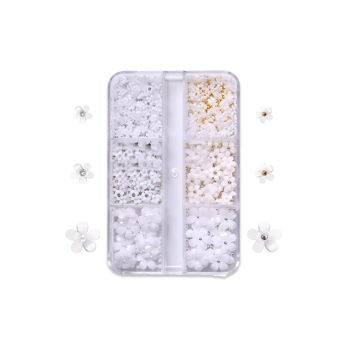 Pack Fleurs 3D White - 6 tailles