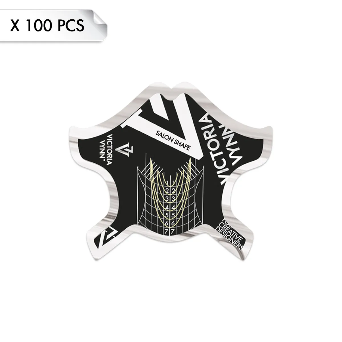 Salon Nail Forms Black VICTORIA VYNN (100pcs)