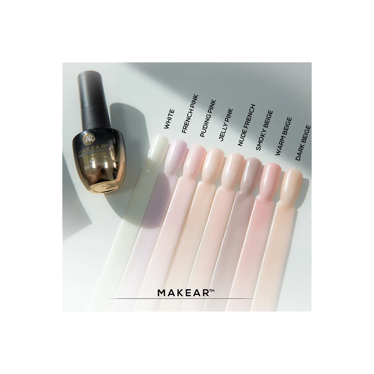 Nude Rubber Base Dark Beige NRB08 8ml Makear