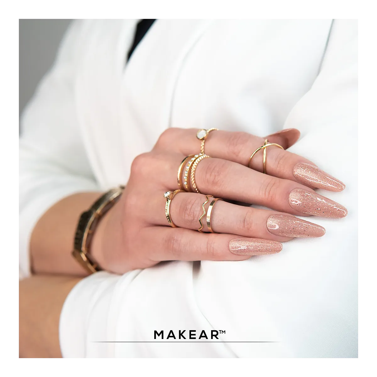 Gel&Go Glitter Dark Rose GG27 50ml Makear