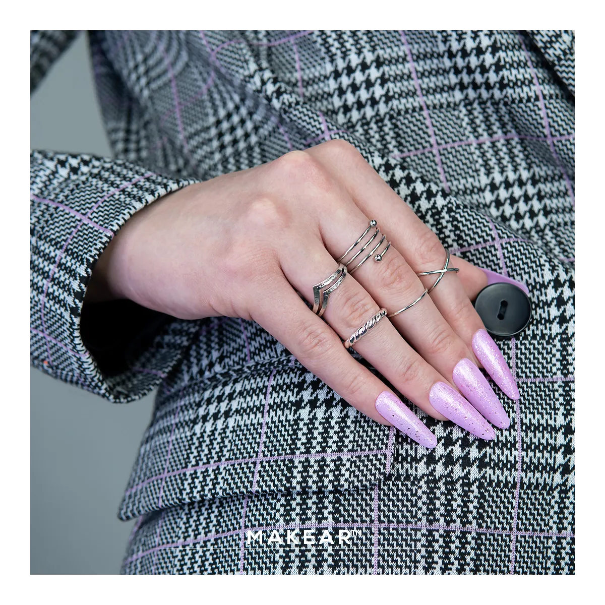 Gel&Go Glitter Lila Rose GG24 50ml Makear