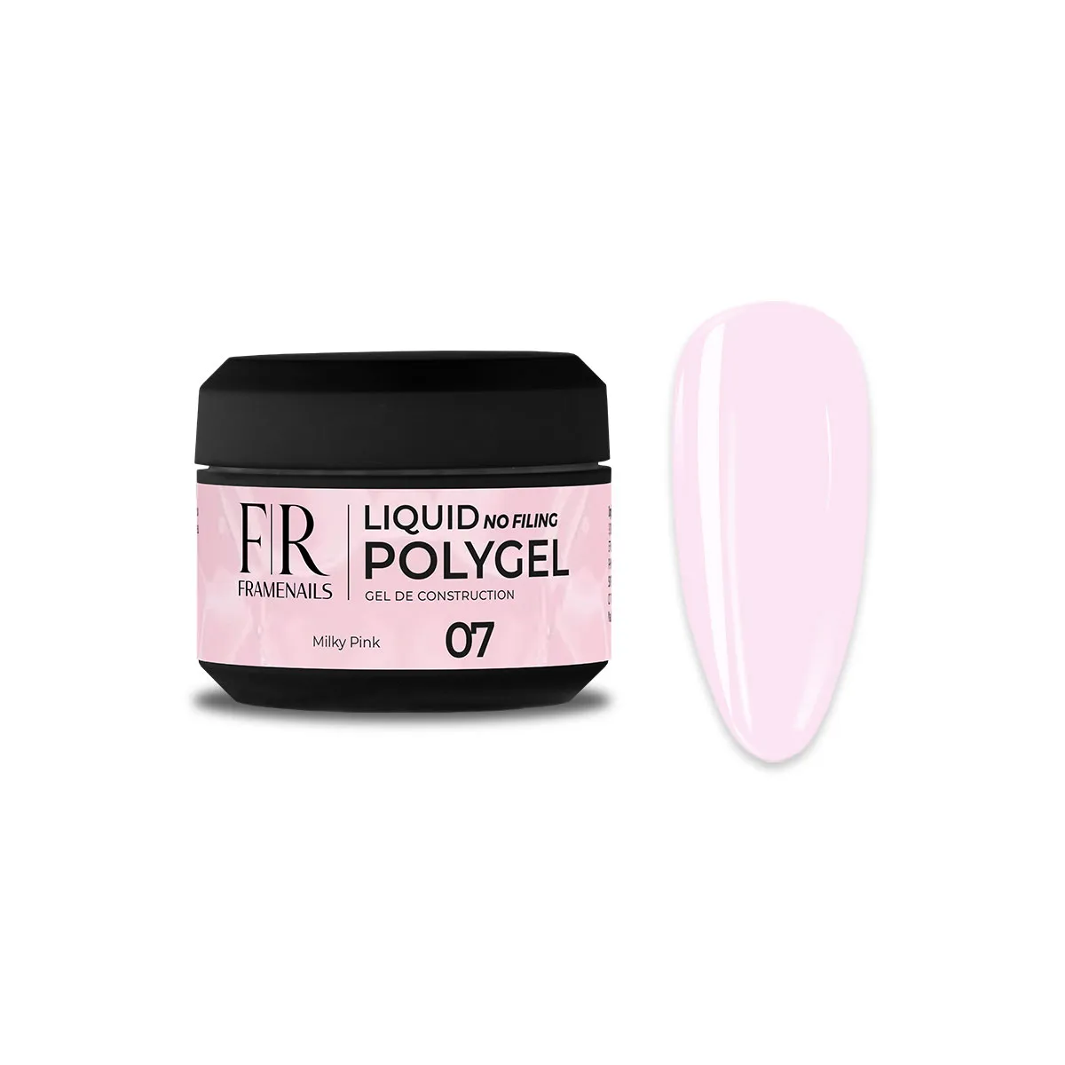 Liquid Polygel 07 Milky Pink pot 15ml