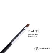 Pinceau Flat Noir N°1