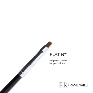 Pinceau Flat Noir N°1