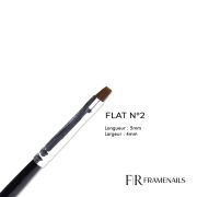 Pinceau Flat Noir N°2
