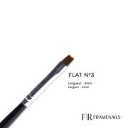Pinceau Flat Noir N°3