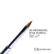 Pinceau 3D Résine/Gel n°4K (Purple)