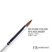 Pinceau 3D Pure Color n°4 Kolinsky