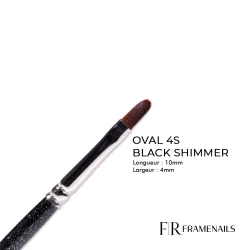 Pinceau Oval 4S Black Shimmer