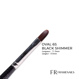 Pinceau Oval 6S Black Shimmer Pinceau Oval 6S Black Shimmer