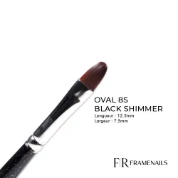 Pinceau Oval 8S Black Shimmer