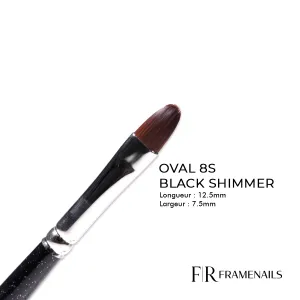 Pinceau Oval 8S Black Shimmer