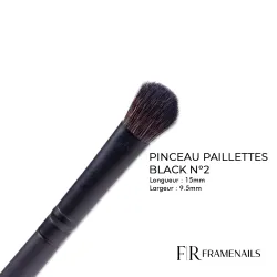 Pinceau Paillettes Black N°2