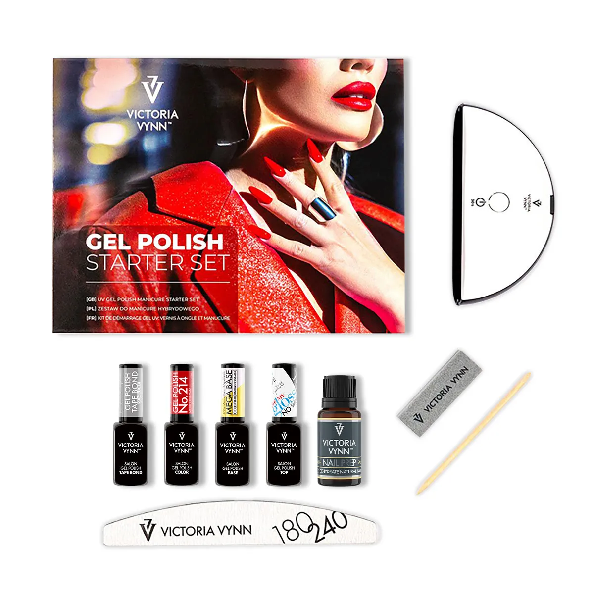 Gel Polish Starter Set Red