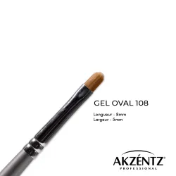 Pinceau Gel Oval 108AKZENTZ
