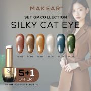 Set Gel Polish Silky Cat Eye (5+1) Makear Set Gel Polish Silky Cat Eye (5+1) Makear