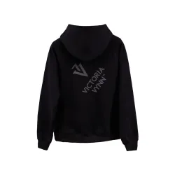 Sweat à Capuche Noir XL VICTORIA VYNN