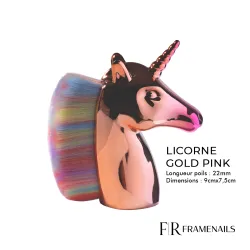 Pinceau Poussière Licorne Gold Pink