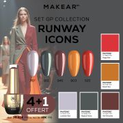 Set Gel Polish Runway Icons (4+1) Makear