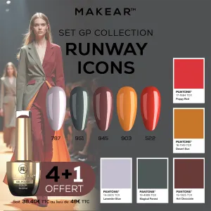 Set Gel Polish Runway Icons (4+1) Makear Set Gel Polish Runway Icons (4+1) Makear