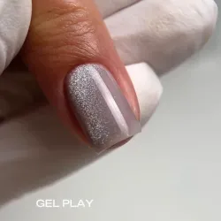 Gel Play Magnetic Clear Silver 10ml