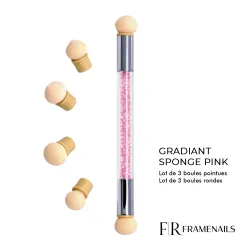 Gradiant Sponge Brush Pink
