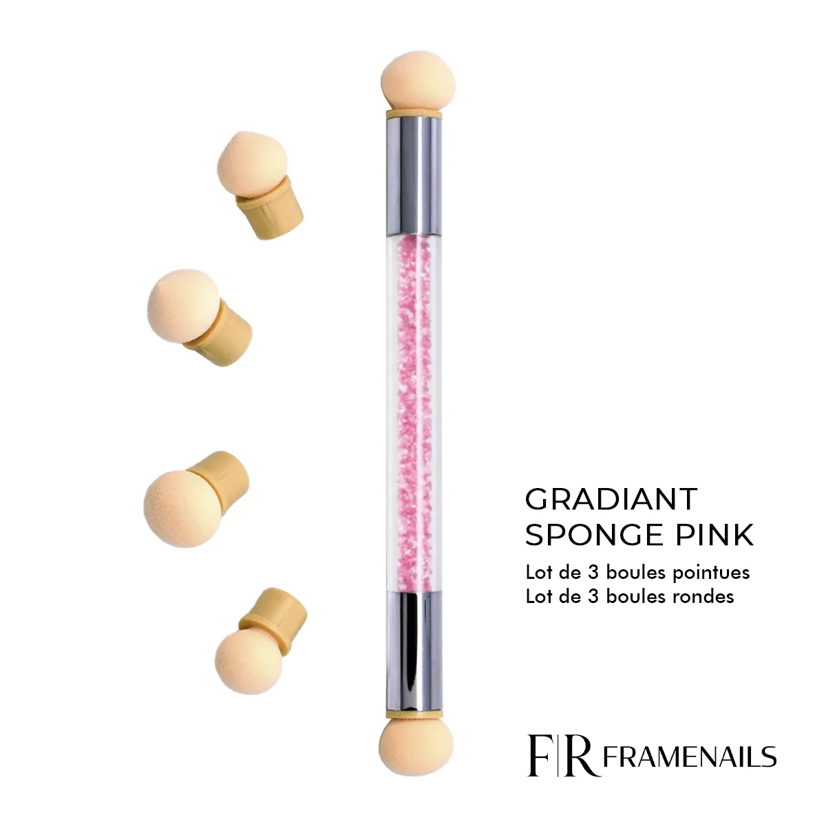 Gradiant Sponge Brush Pink