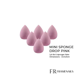 Mini Sponge Drop Pink (6pcs)