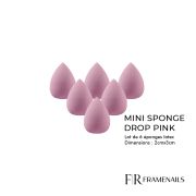 Mini Sponge Drop Pink (6pcs)