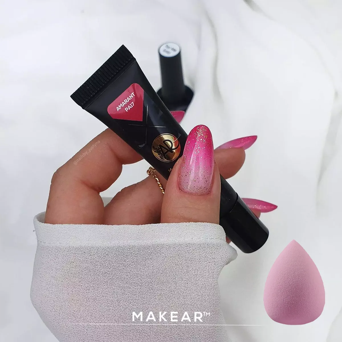 Mini Sponge Drop Pink (6pcs)