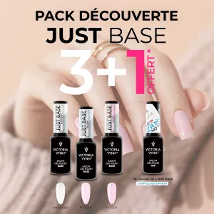 Pack Découverte Just Base (3+1 Offert Top Oh My Gloss) Pack Découverte Just Base (3+1 Offert Top Oh My Gloss)