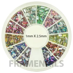 Carrousel No33 Strass Rectangles 1x2,5mm