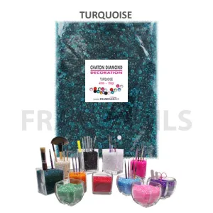 Chatons Diamond Déco Turquoise (160gr) Chatons Diamond Déco Turquoise (160gr)
