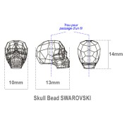 Skull Bead Crystal AB (13mm) Skull Bead Crystal AB (13mm)